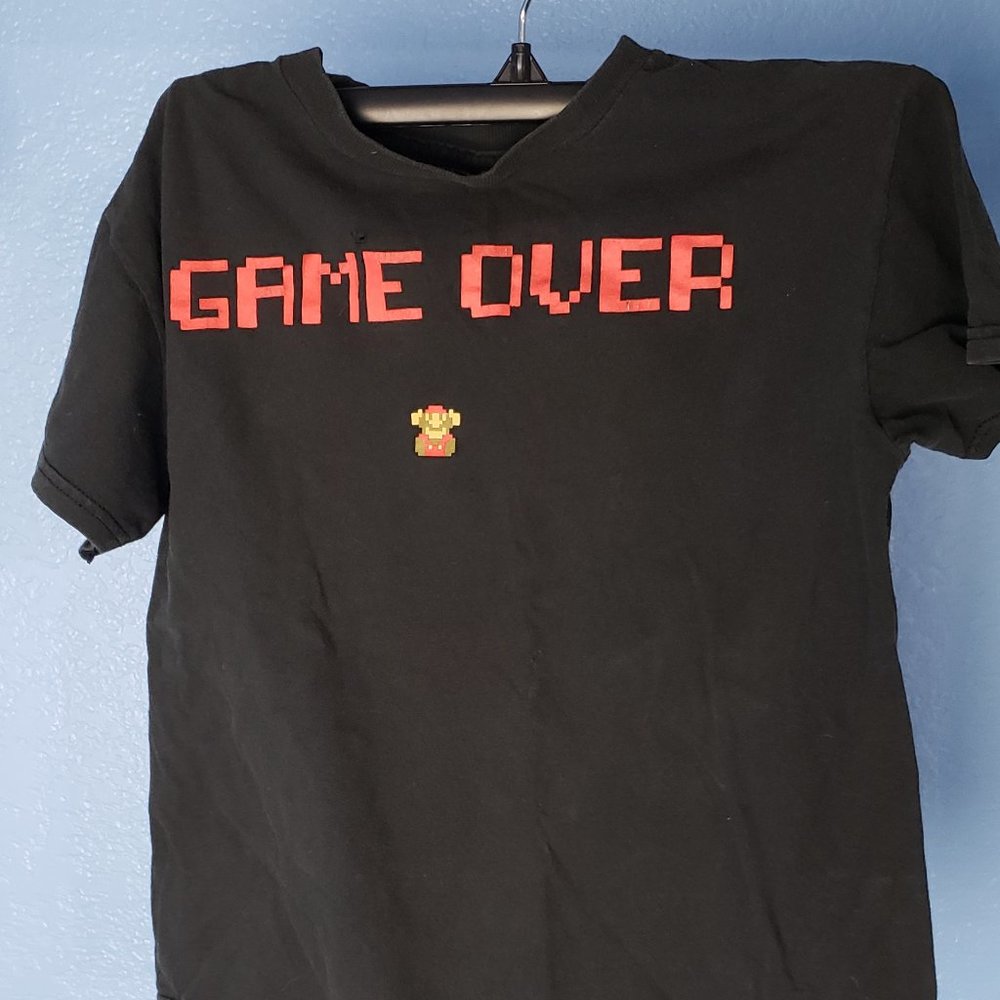 Mario 'Game Over' print tee